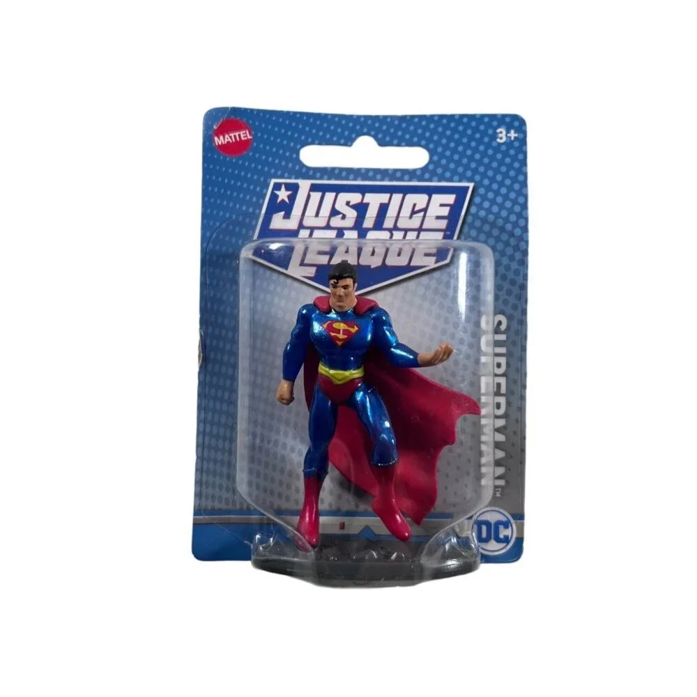 Justice League Action Figure Set Batman Superman & The Flash Mattel Cake Toppers